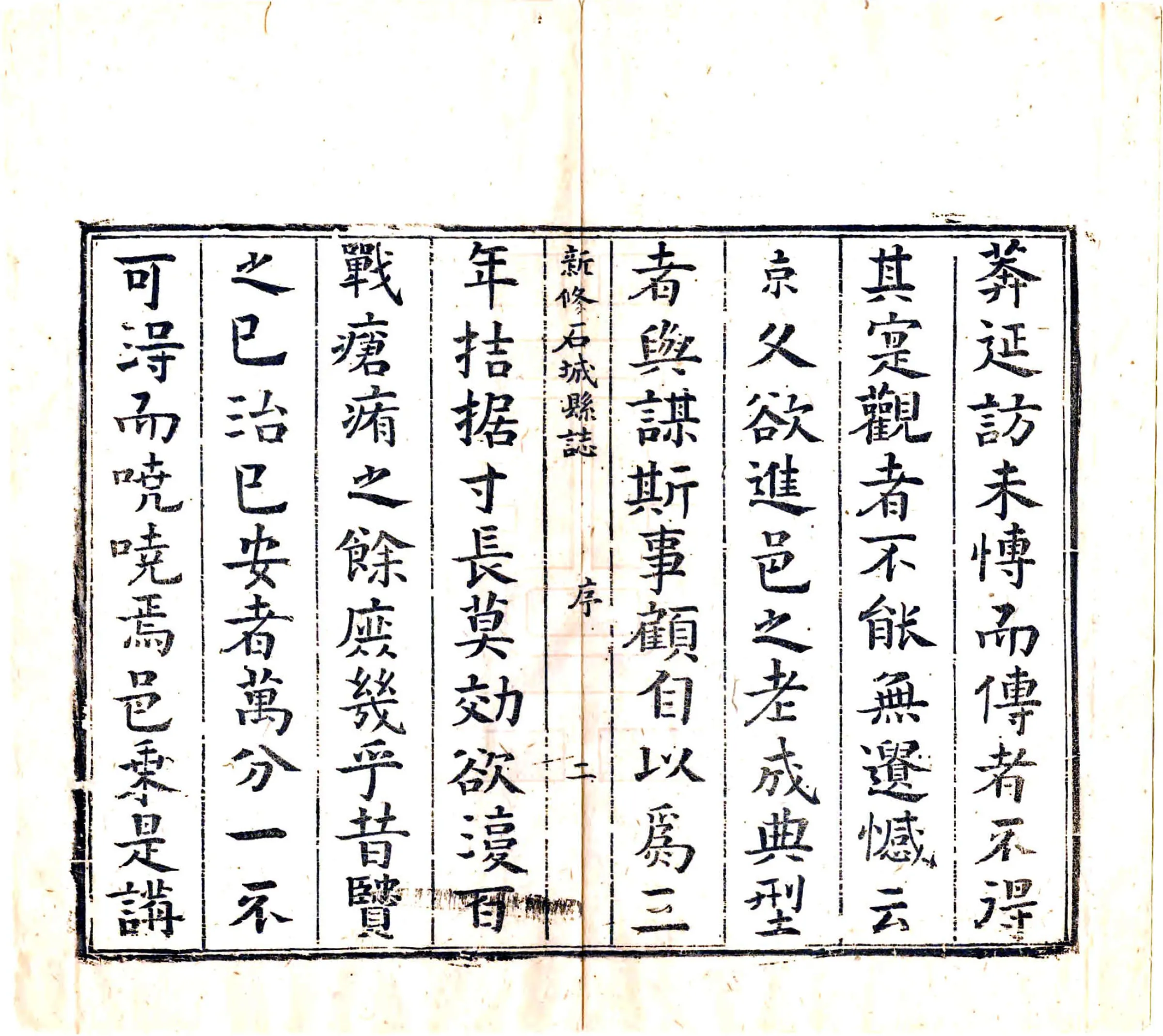 赣石城县志（顺治） 在线预览第3页