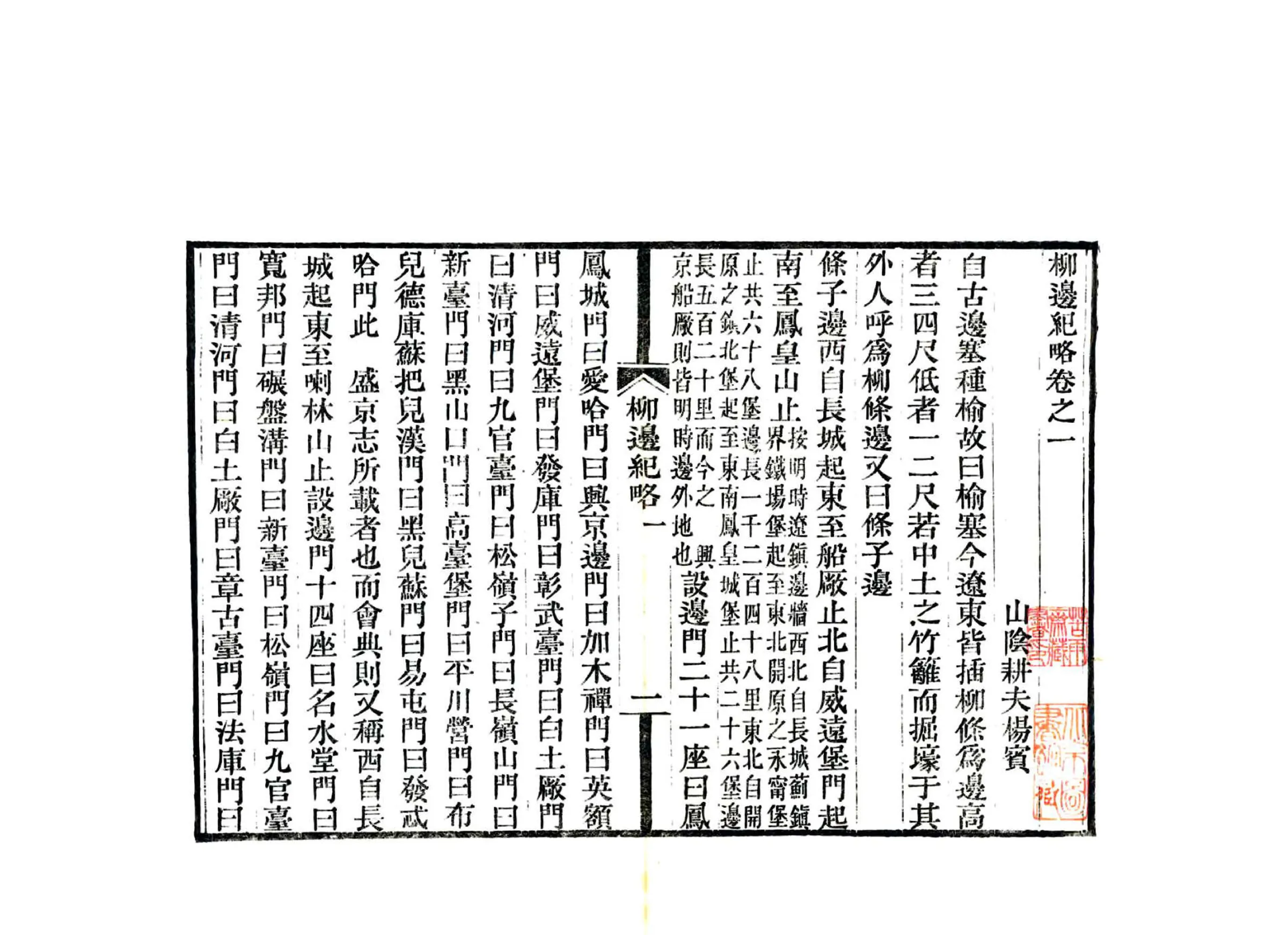 柳边纪略（康熙） 在线预览第2页