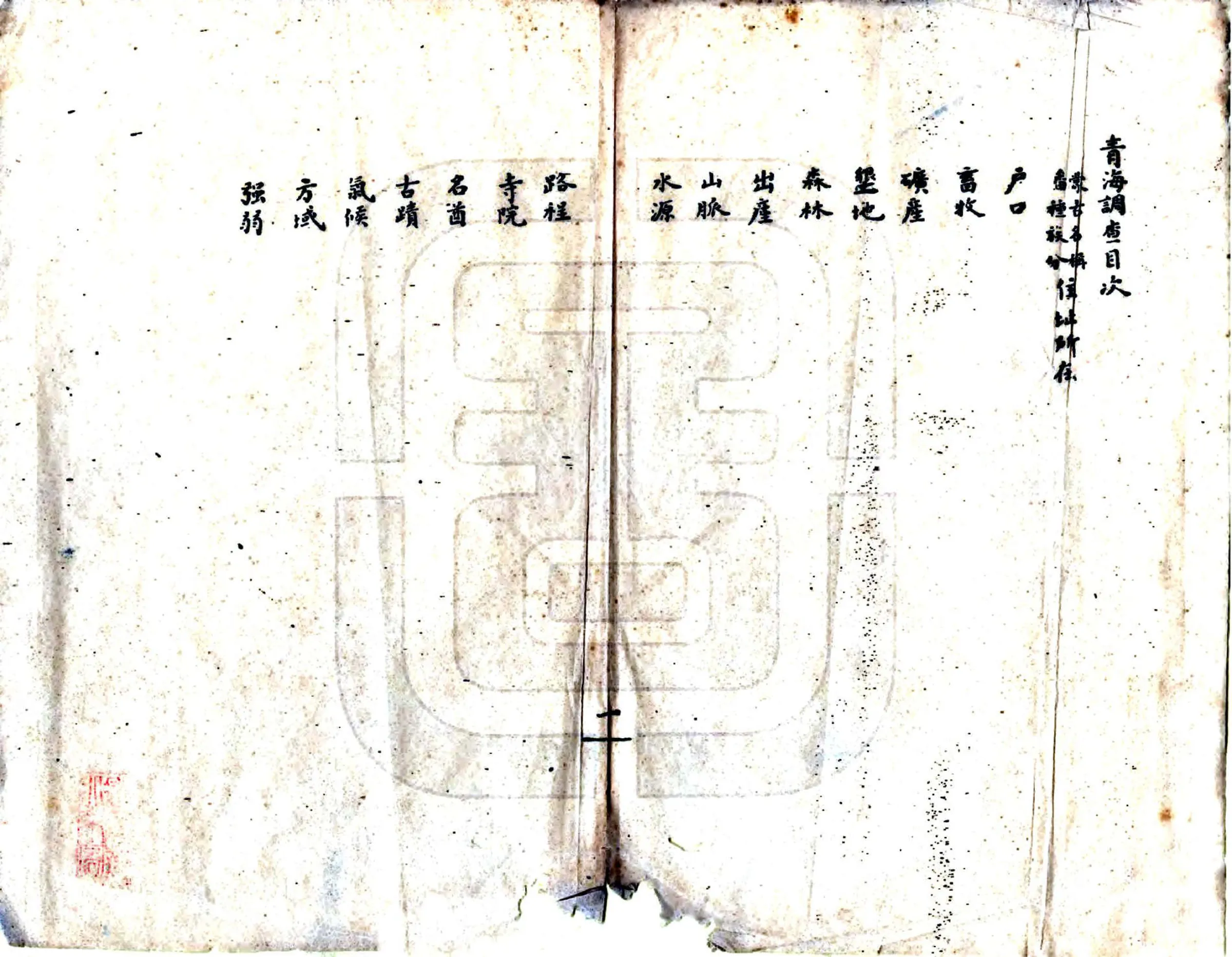 青海调查事项（民国） 在线预览第2页