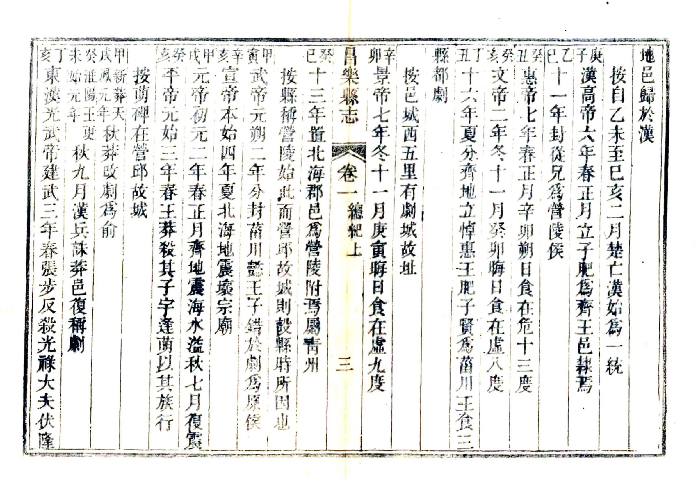昌乐县志（嘉庆） 在线预览第3页