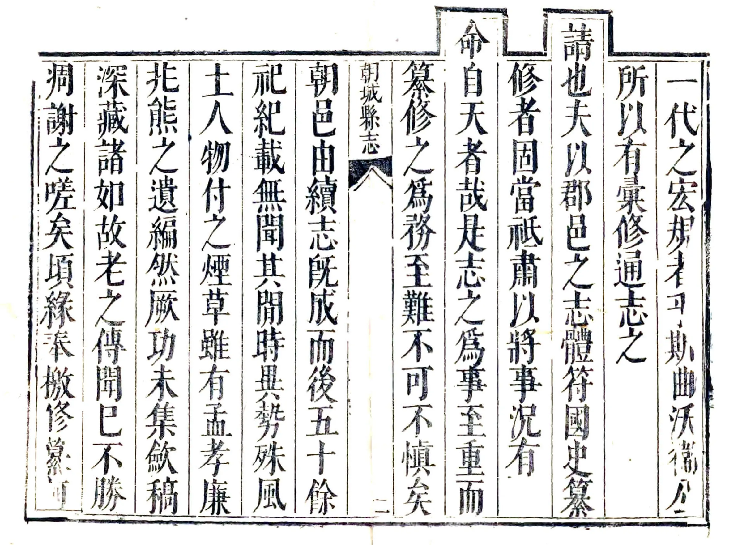 朝城县志（康熙） 在线预览第2页