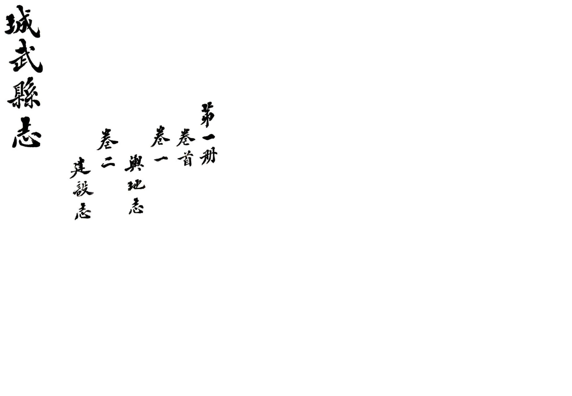 城武县志（道光） 在线预览第1页