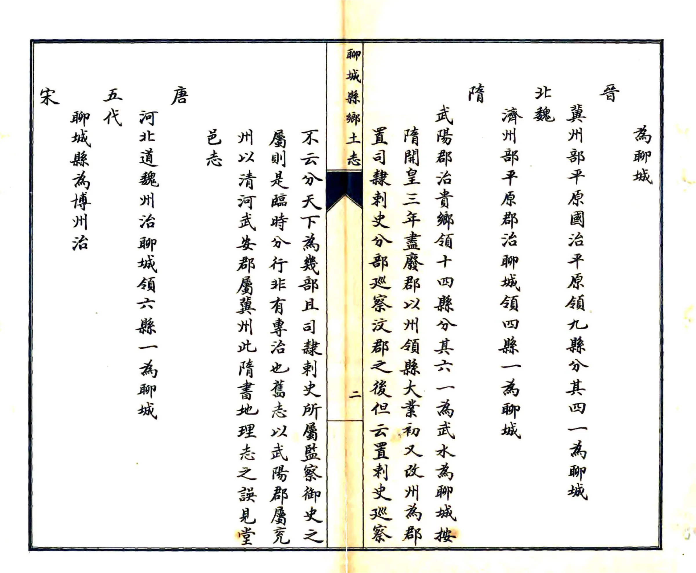 聊城县乡土志（光绪） 在线预览第2页