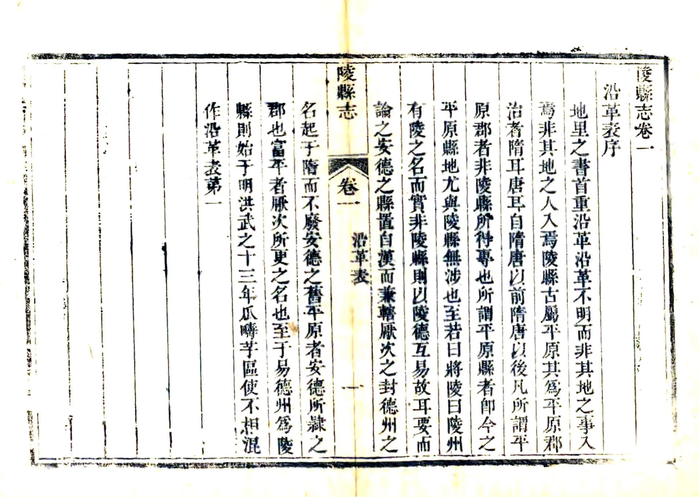 陵县志（光绪） 在线预览第1页