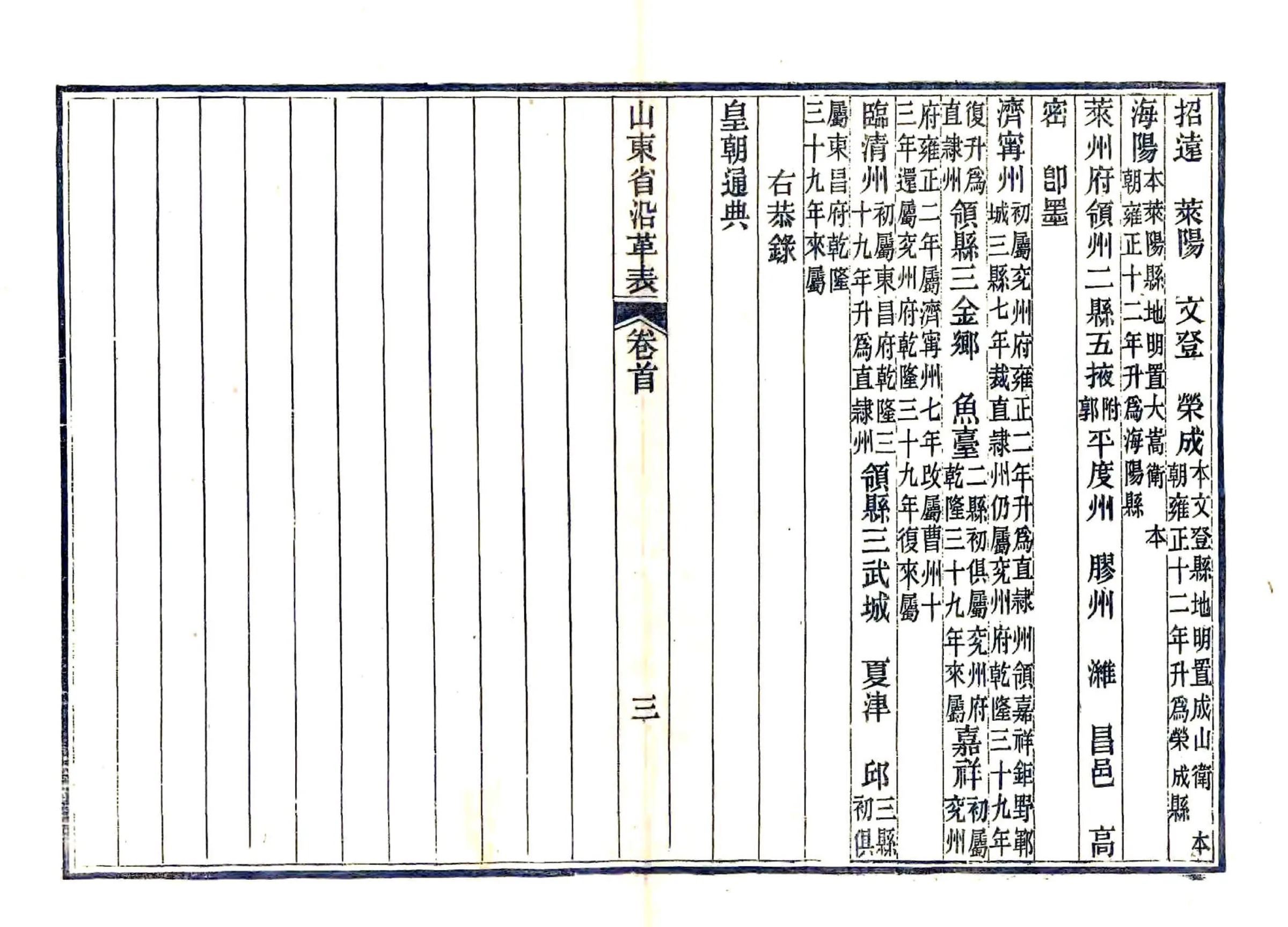山东省沿革表（光绪） 在线预览第8页