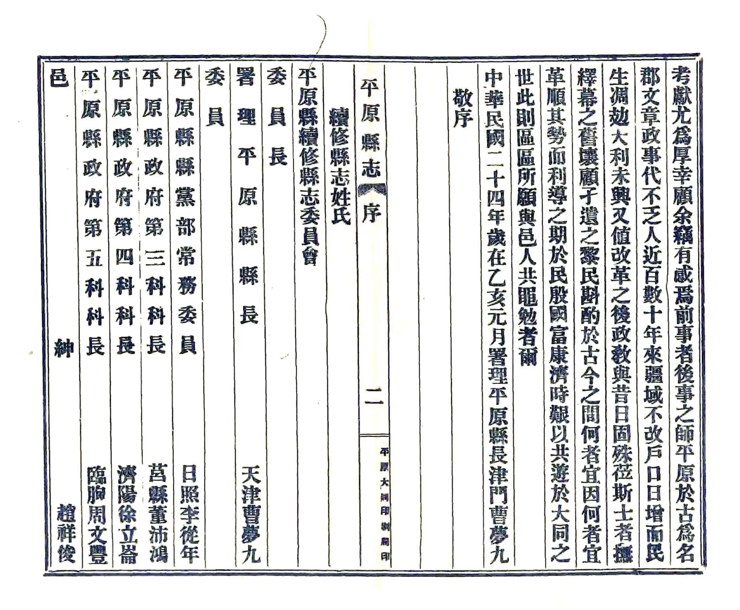 续修平原县志（民国） 在线预览第7页