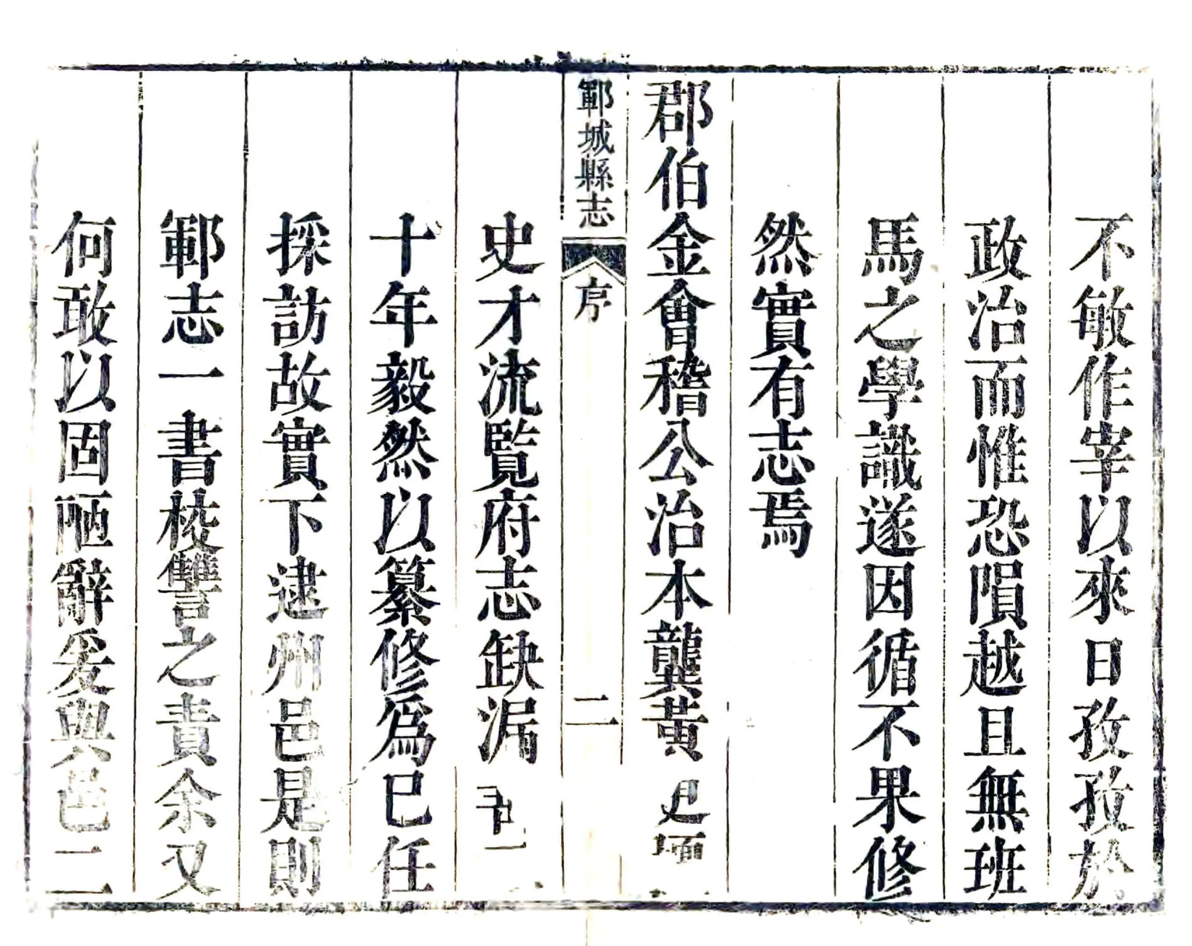 郓城县志（康熙） 在线预览第2页