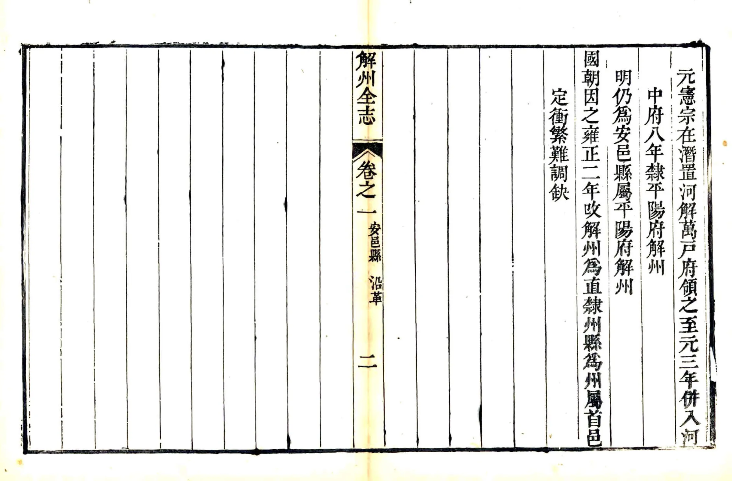 解州安邑县志（乾隆） 在线预览第2页