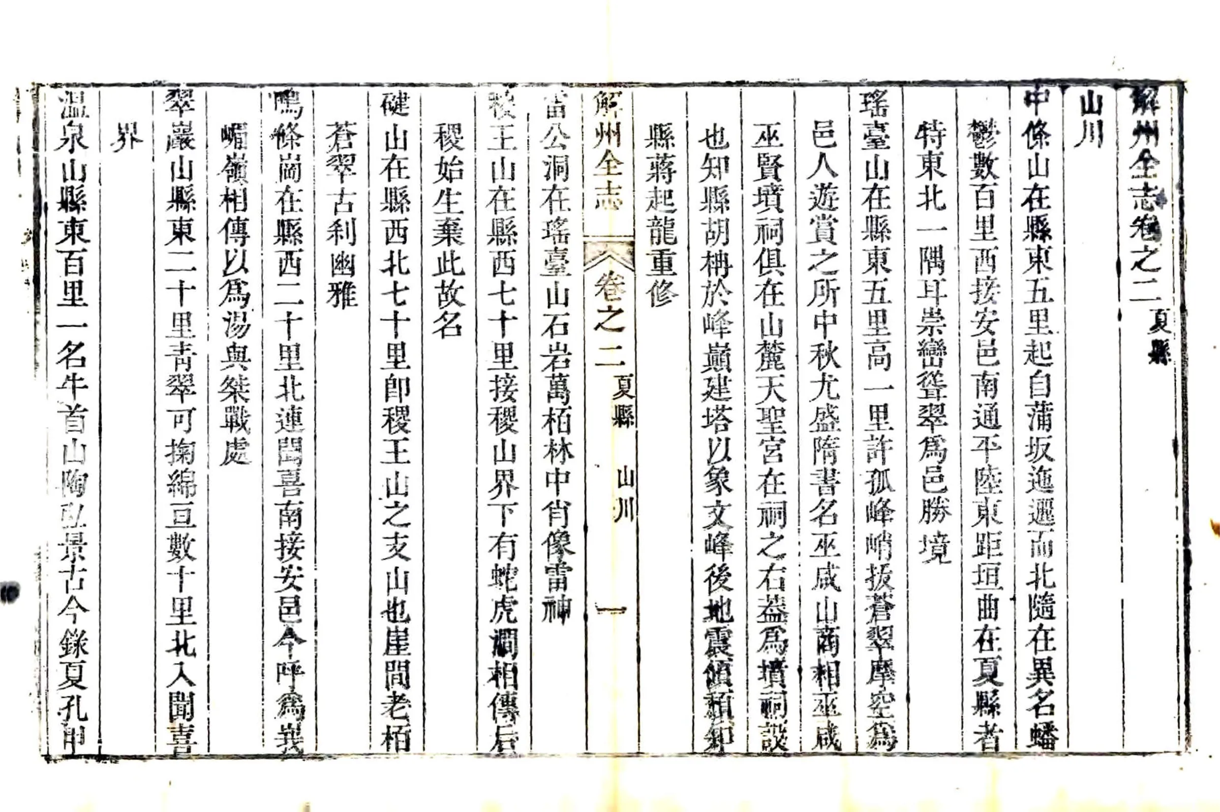 解州夏县志（乾隆） 在线预览第5页