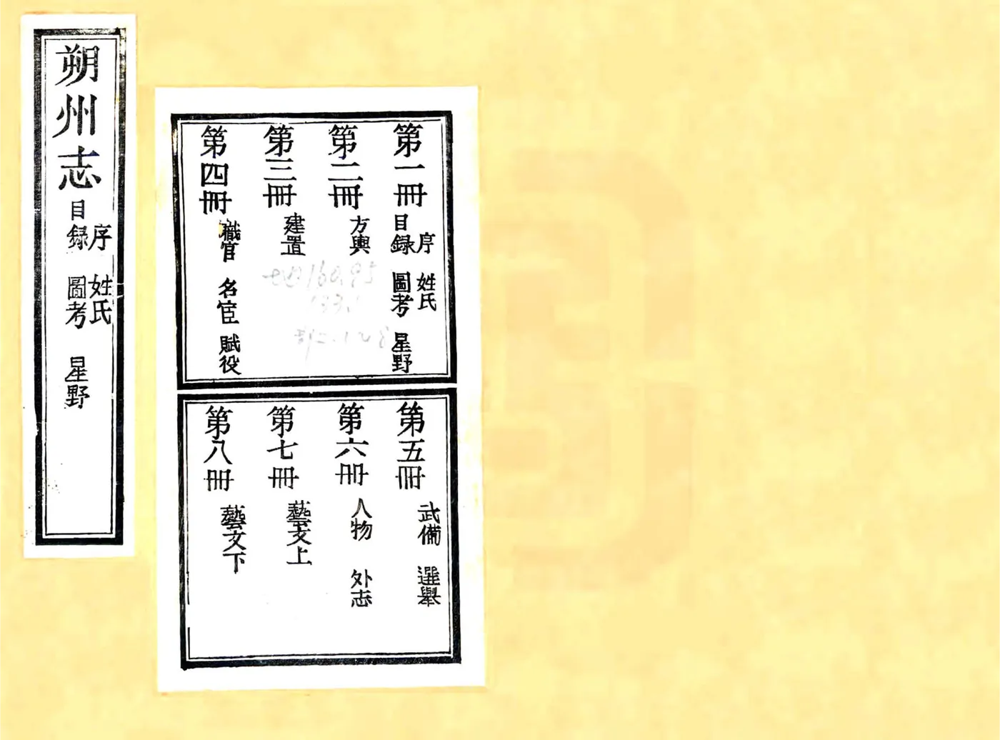 朔州志（雍正 民国补版重印本） 在线预览第1页