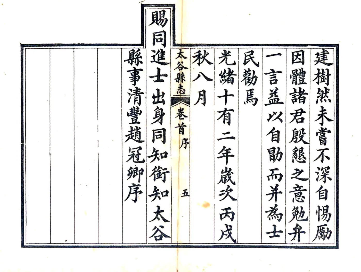 太谷县志（光绪） 在线预览第6页