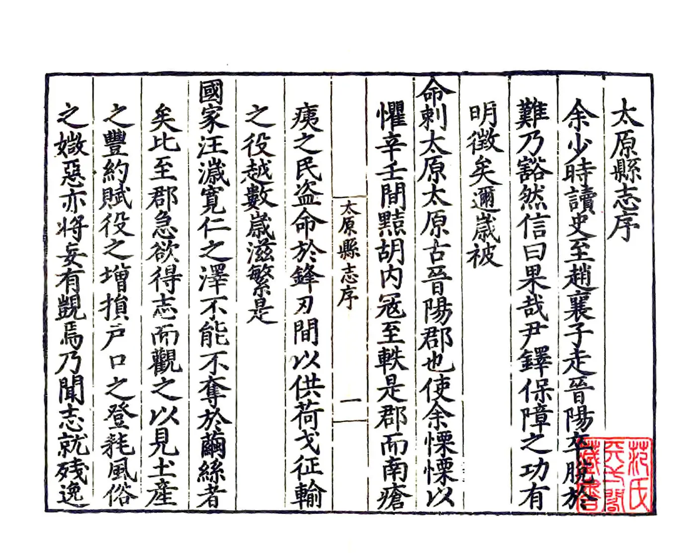 太原县志（嘉靖） 在线预览第2页