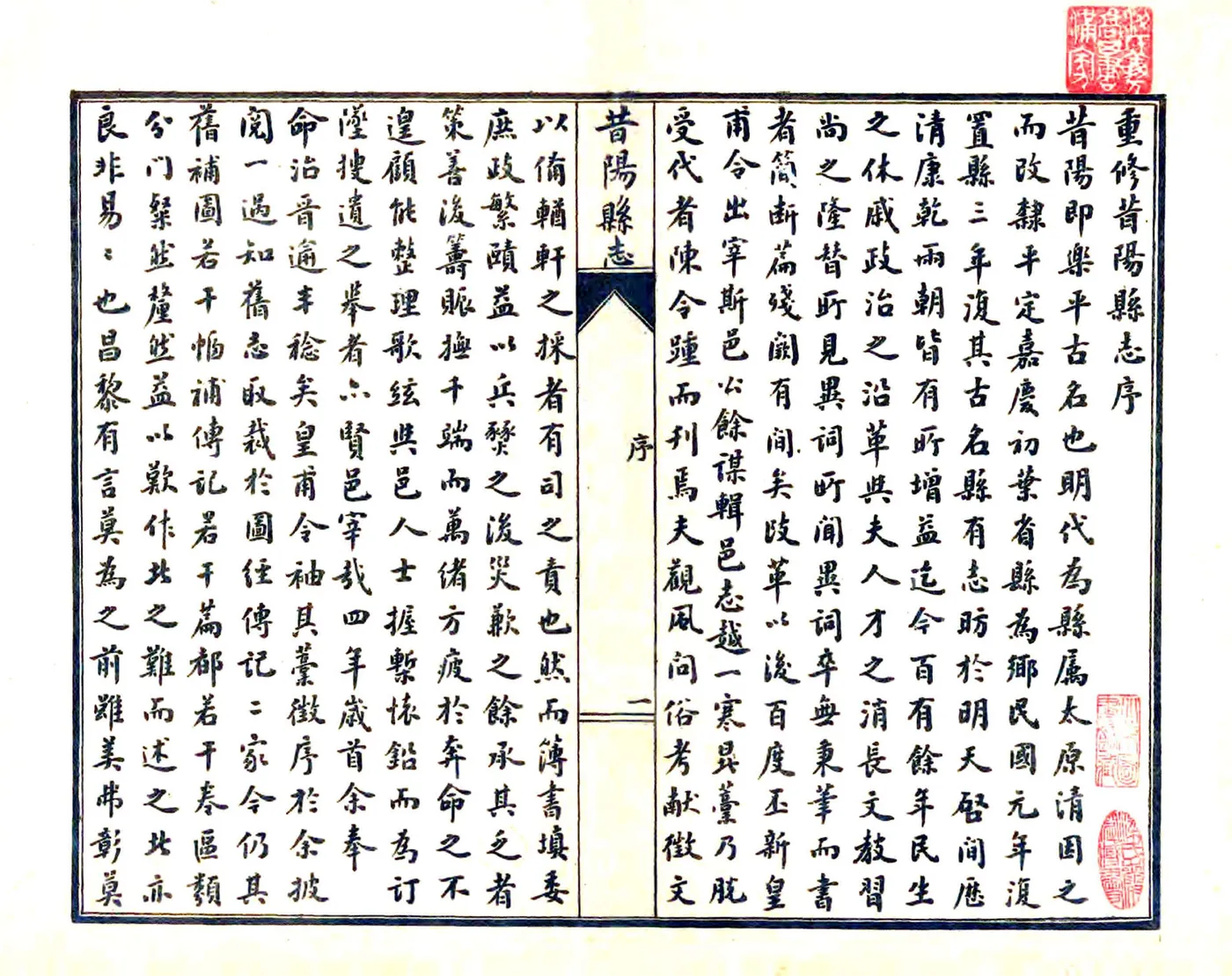 昔阳县志（民国） 在线预览第2页
