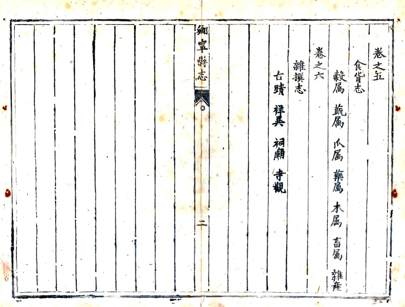 乡宁县志（顺治） 在线预览第6页