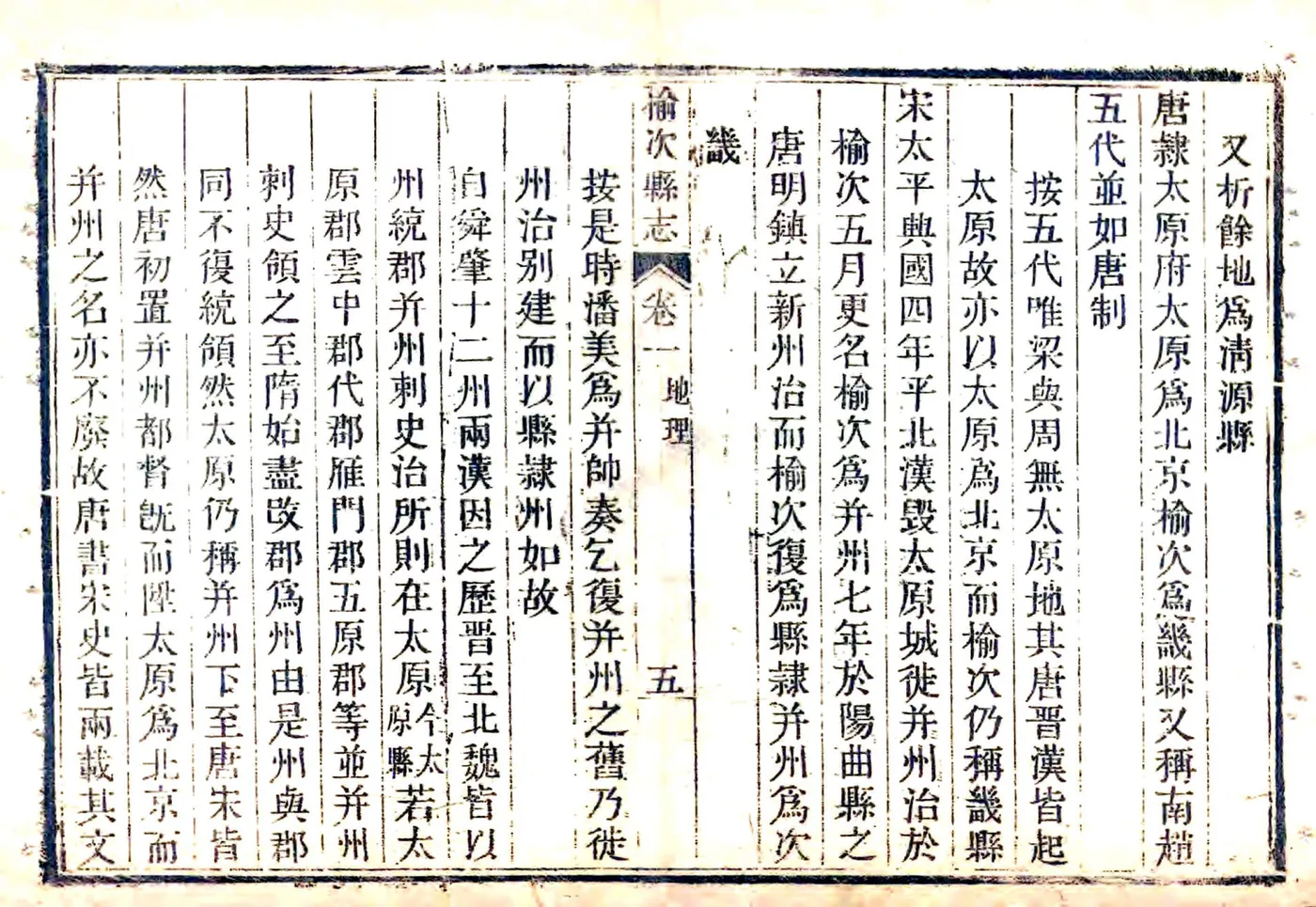 榆次县志（乾隆） 在线预览第5页