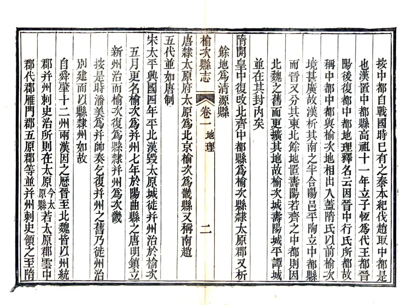 榆次县志（同治） 在线预览第3页