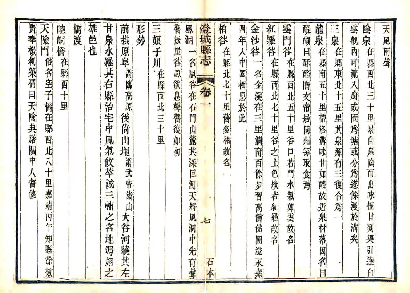 澄城县志（嘉靖）(20190112141337) 在线预览第8页