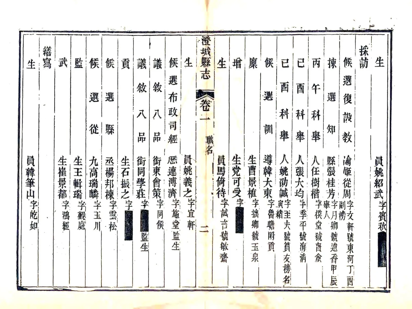 澄城县志（咸丰） 在线预览第3页