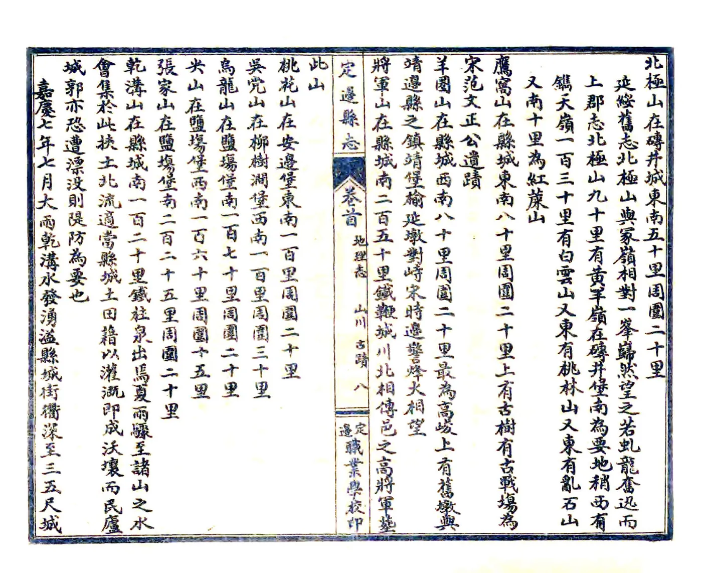 定边县志（嘉庆 民国石印本）(1) 在线预览第4页