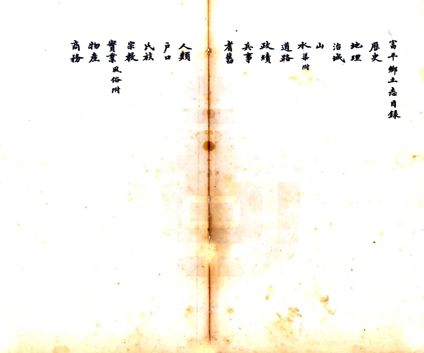 富平县乡土志（清末） 在线预览第1页