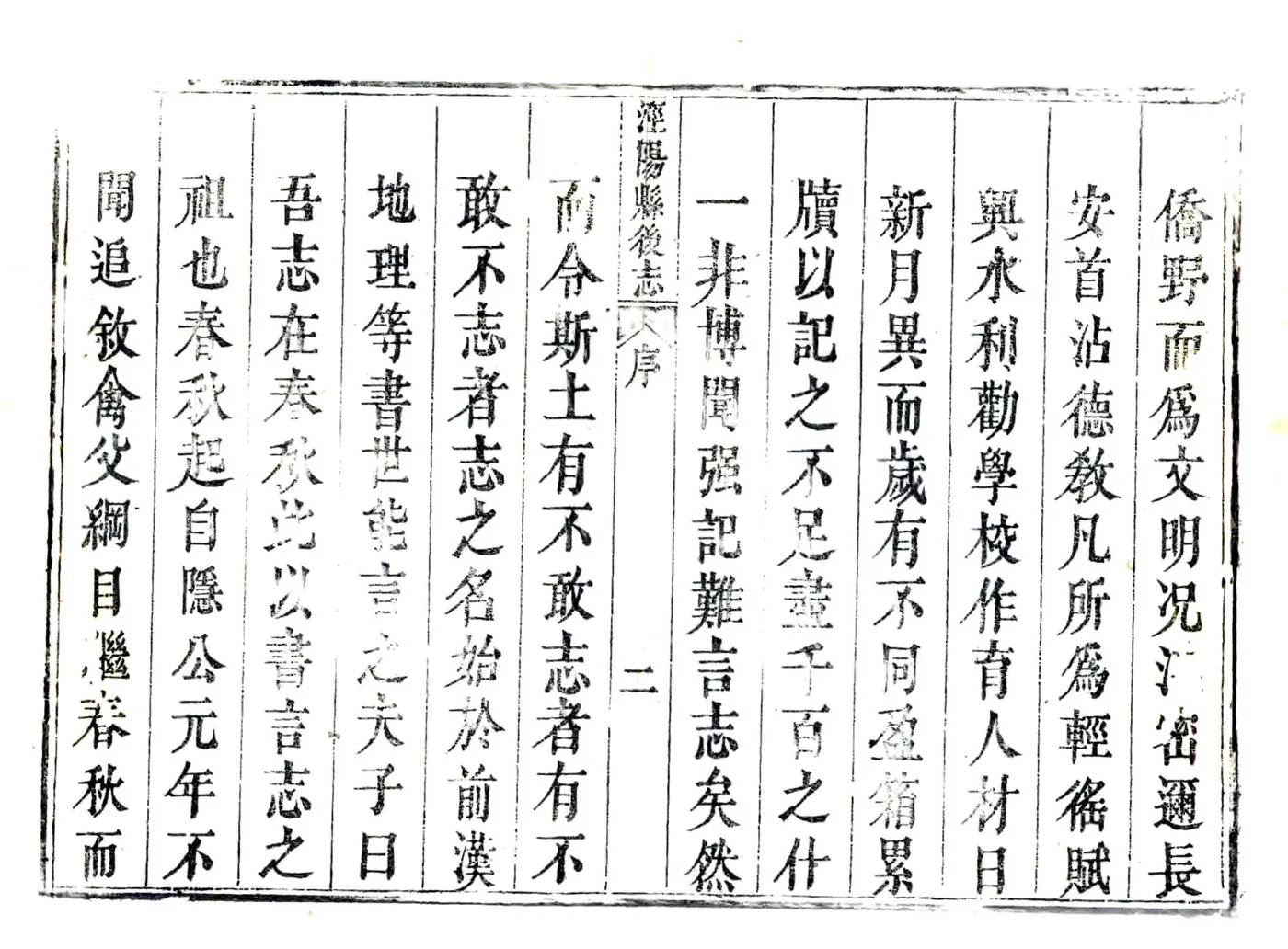 泾阳县后志（乾隆） 在线预览第2页