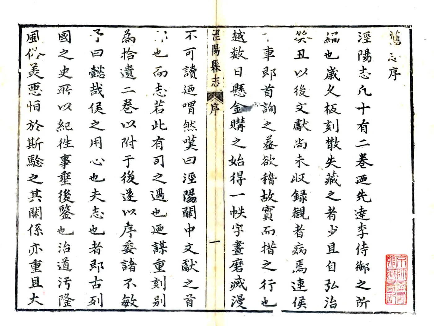泾阳县志（康熙） 在线预览第1页