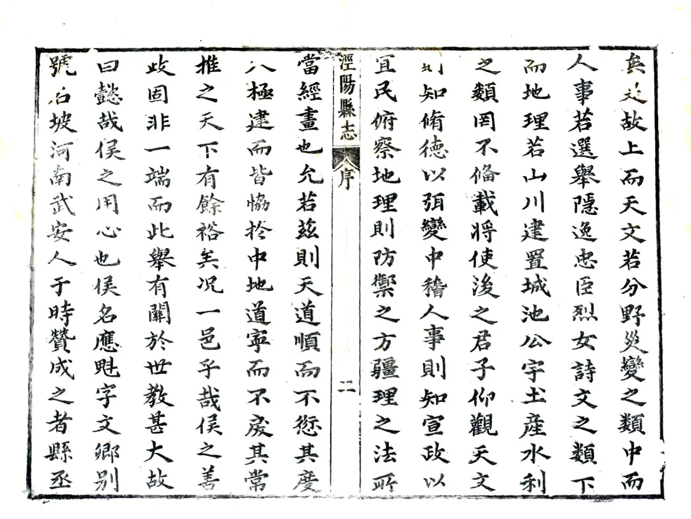 泾阳县志（康熙） 在线预览第2页