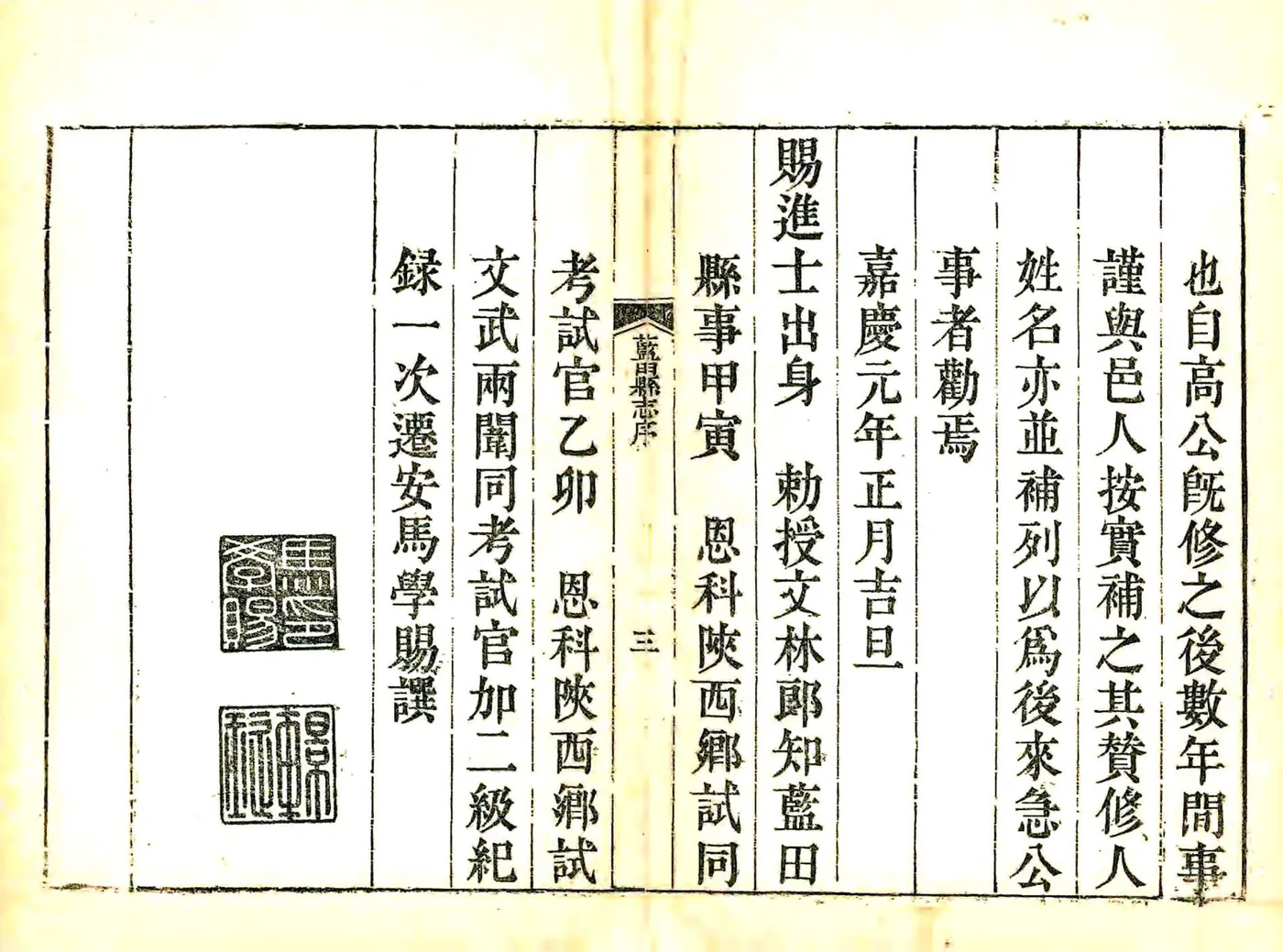 蓝田县志（嘉庆） 在线预览第4页