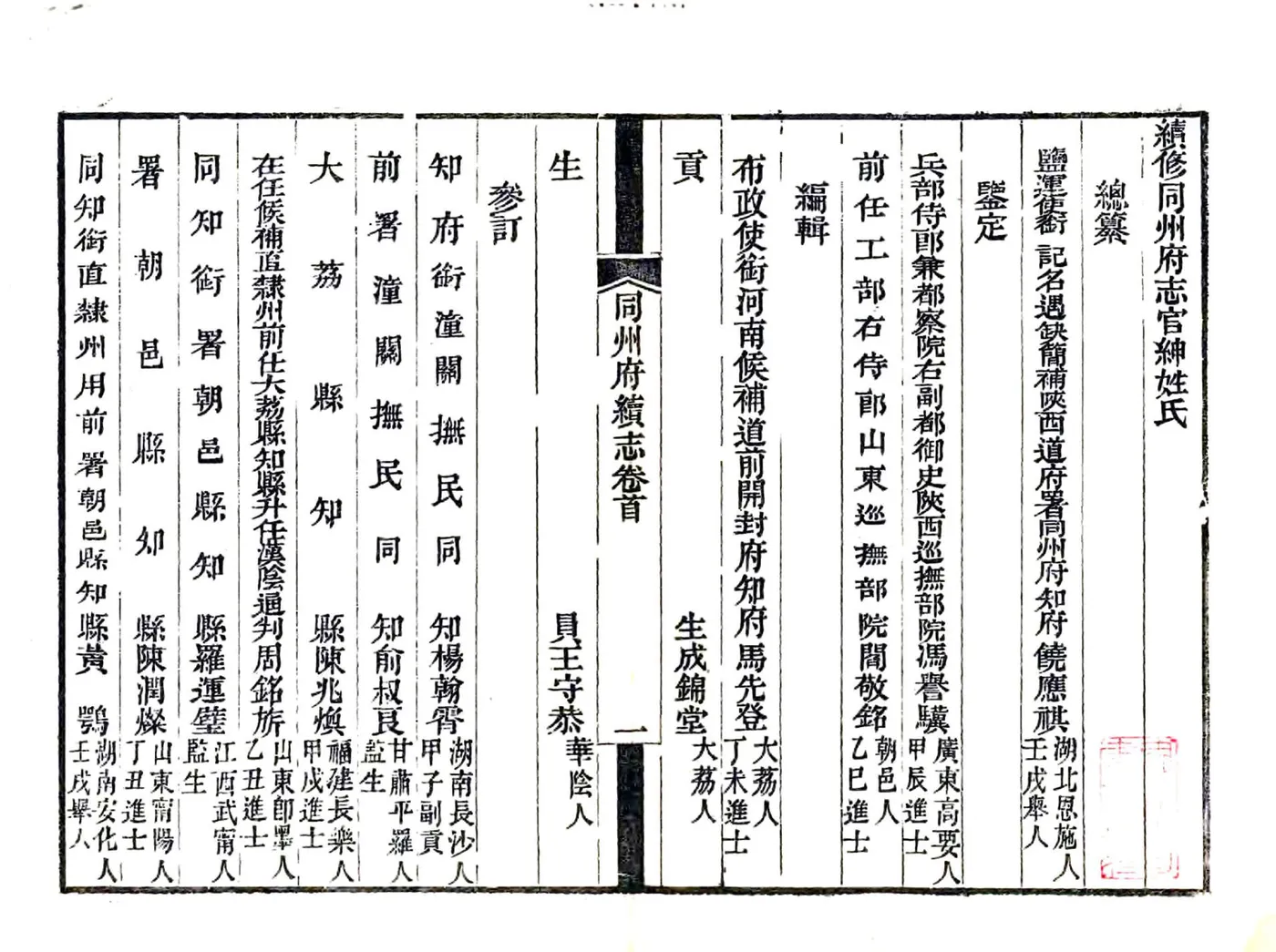 同州府续志（光绪） 在线预览第3页