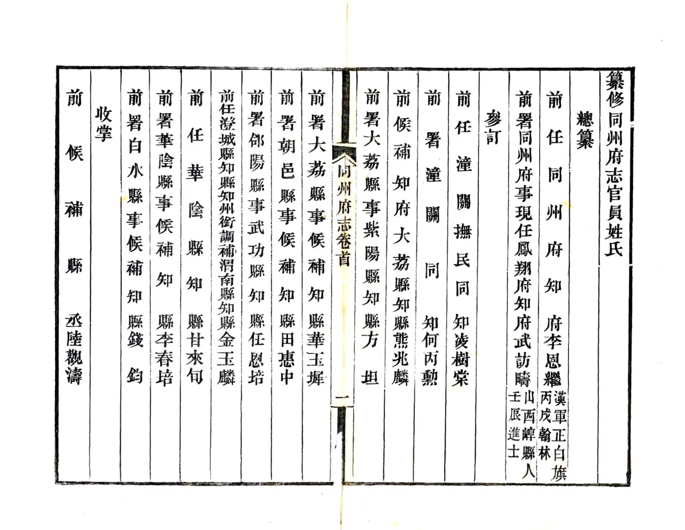 同州府志（咸丰） 在线预览第3页