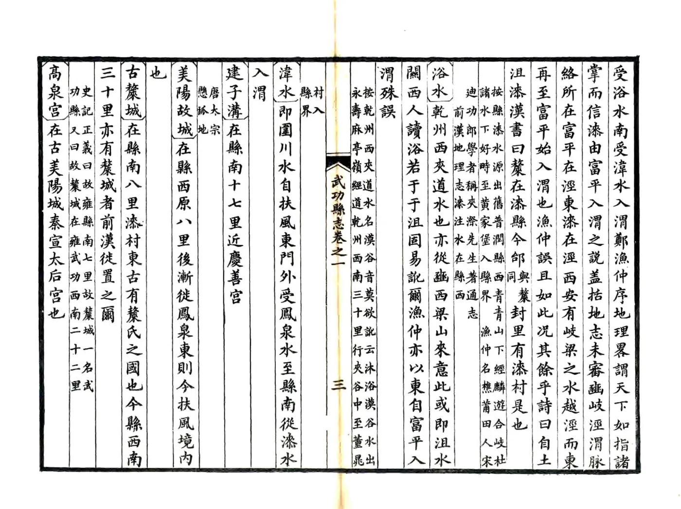 武功县志（正德 道光8年风满楼刻本） 在线预览第3页