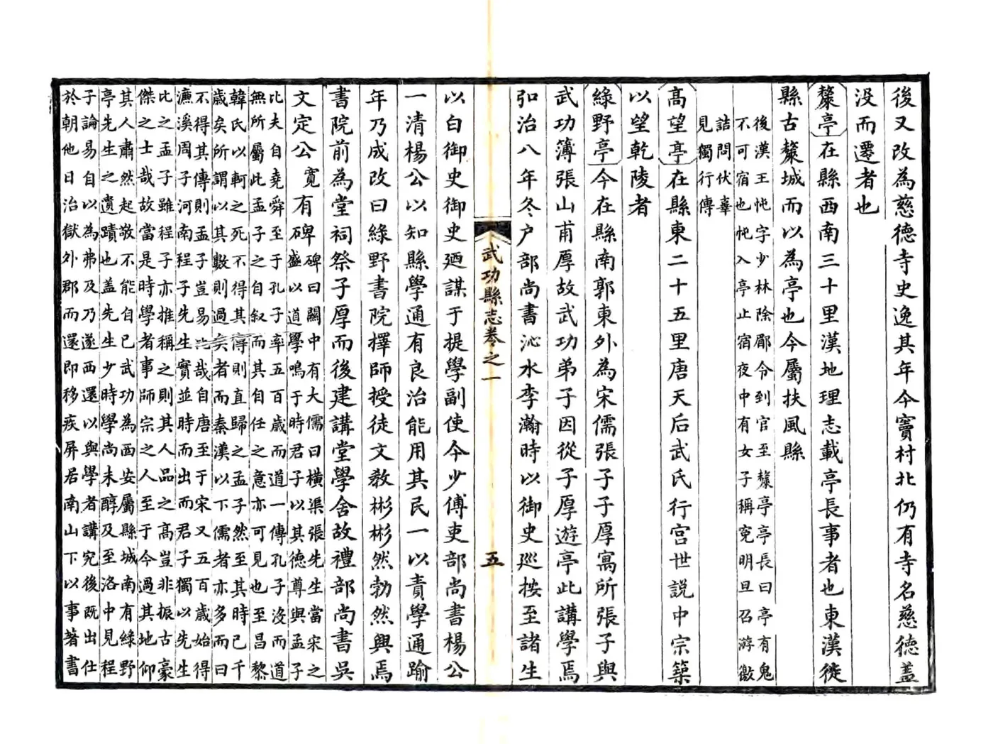 武功县志（正德 道光8年风满楼刻本） 在线预览第5页