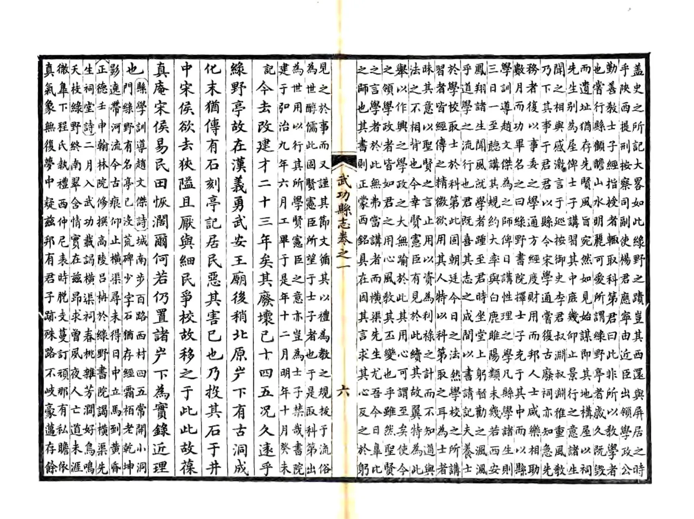 武功县志（正德 道光8年风满楼刻本） 在线预览第6页
