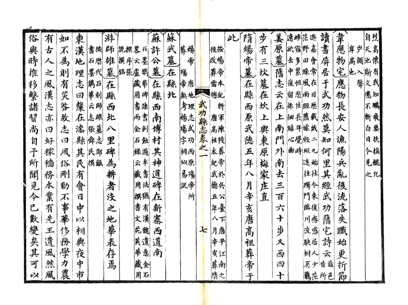武功县志（正德 道光8年风满楼刻本） 在线预览第7页