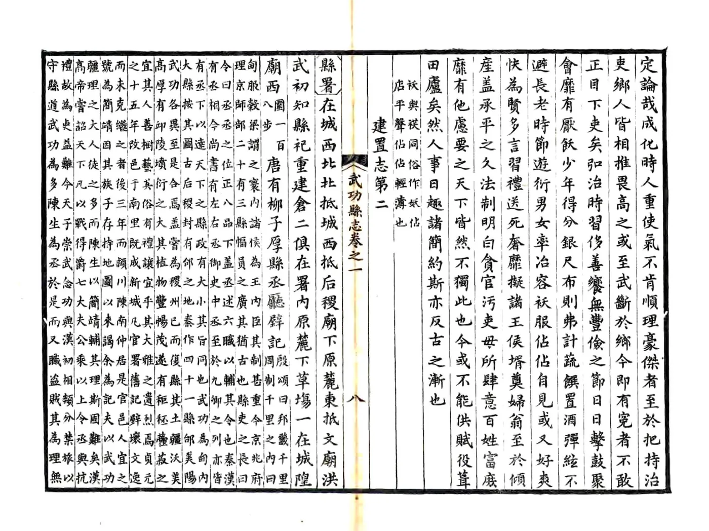 武功县志（正德 道光8年风满楼刻本） 在线预览第8页