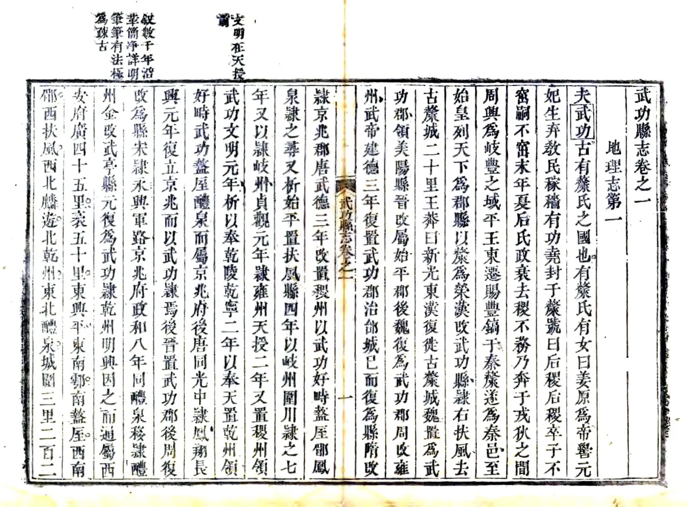 武功县志（正德 乾隆刻本） 在线预览第1页