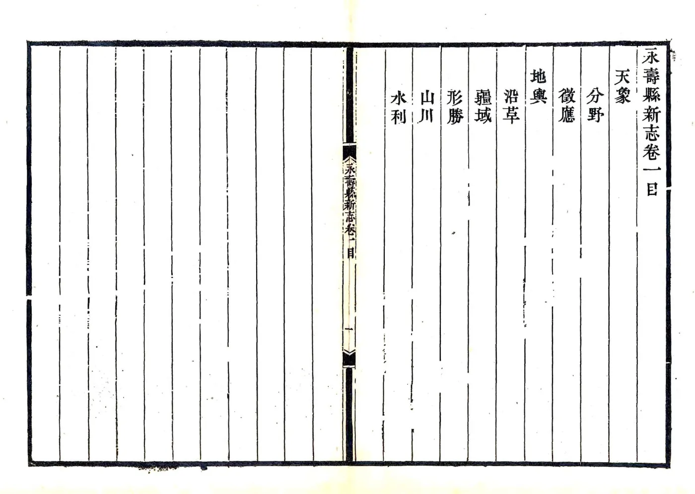 永寿县新志（乾隆） 在线预览第1页