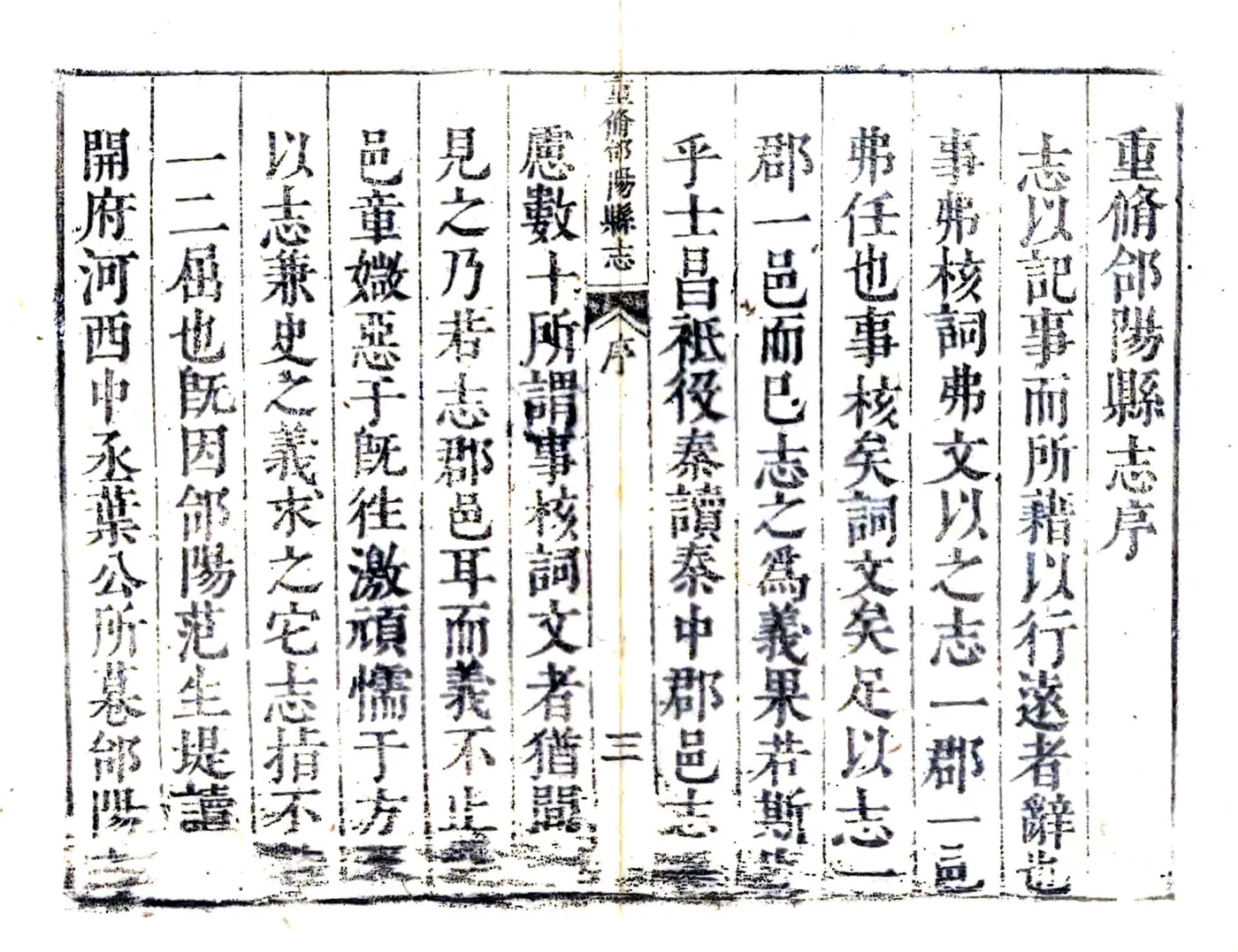 重修合阳县志（顺治） 在线预览第4页