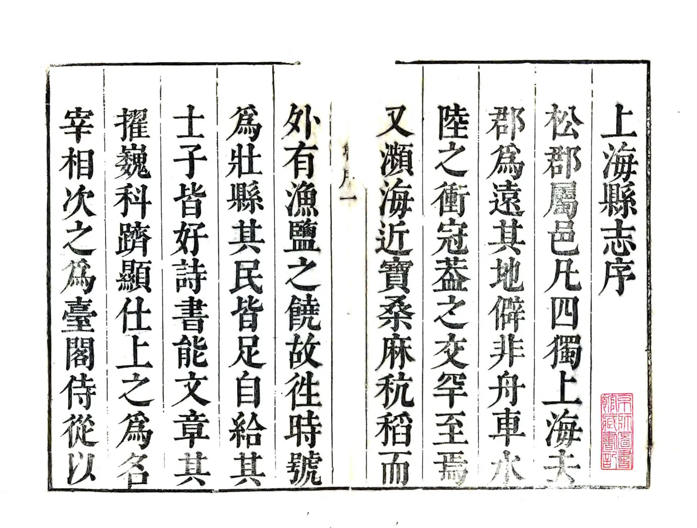 上海县志（康熙） 在线预览第1页