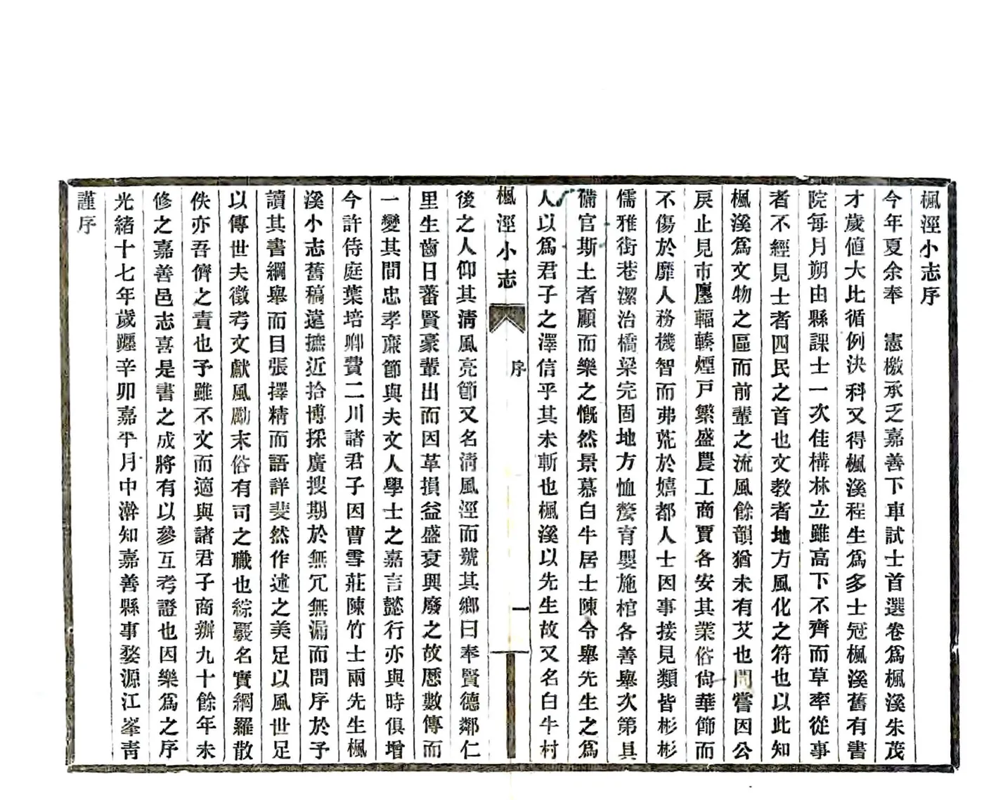 重辑枫泾小志（光绪） 在线预览第3页