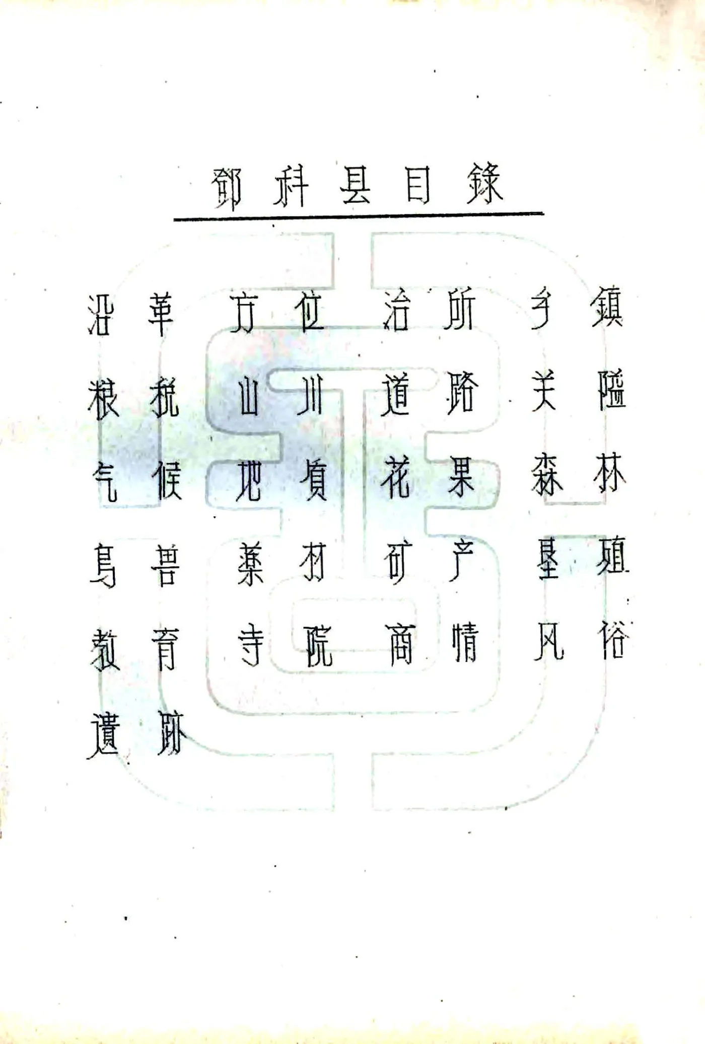邓科县图志（民国） 在线预览第3页