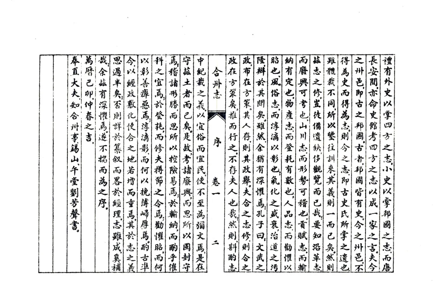 合州志（万历） 在线预览第5页