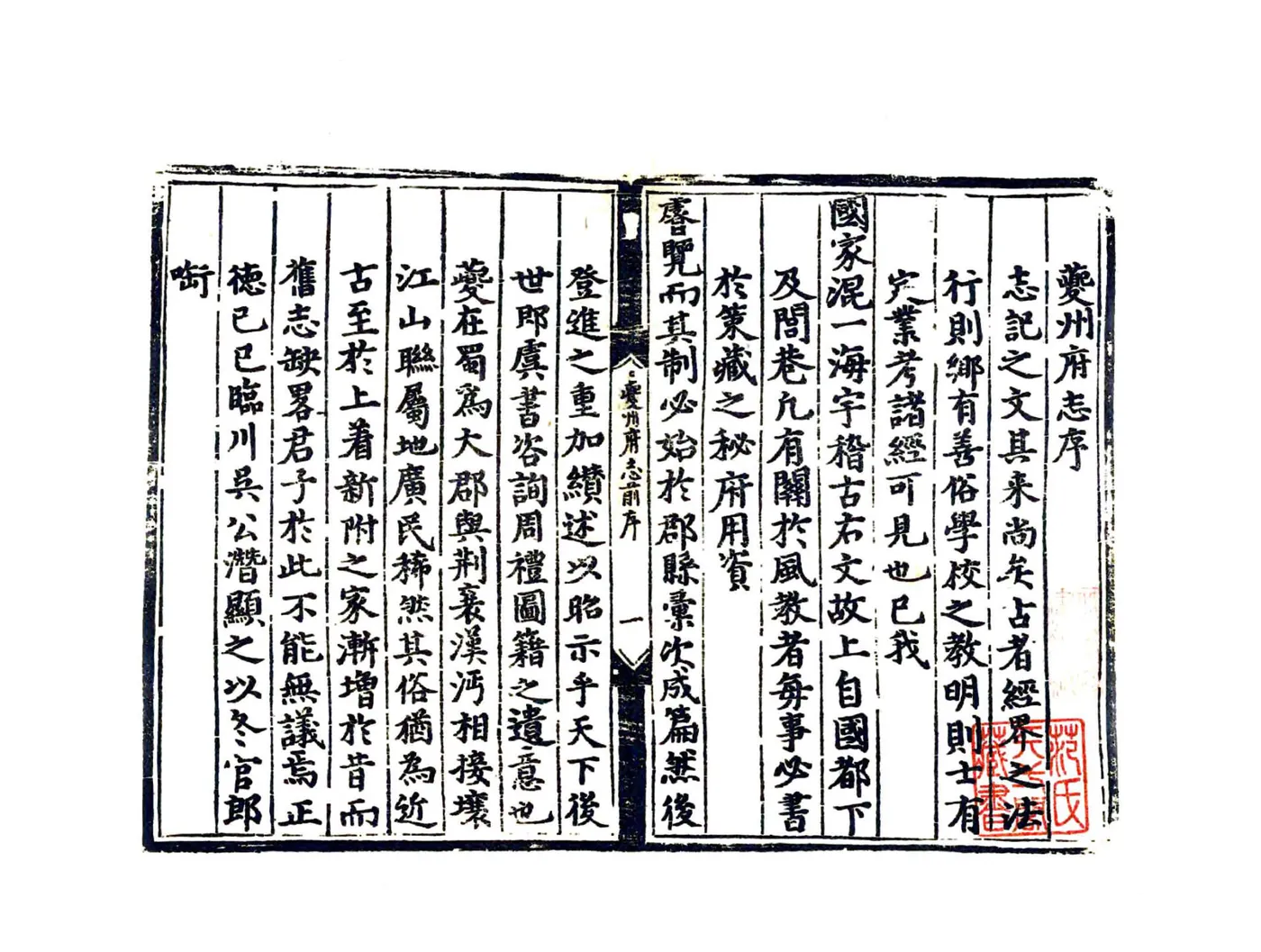 夔州府志（正德） 在线预览第3页