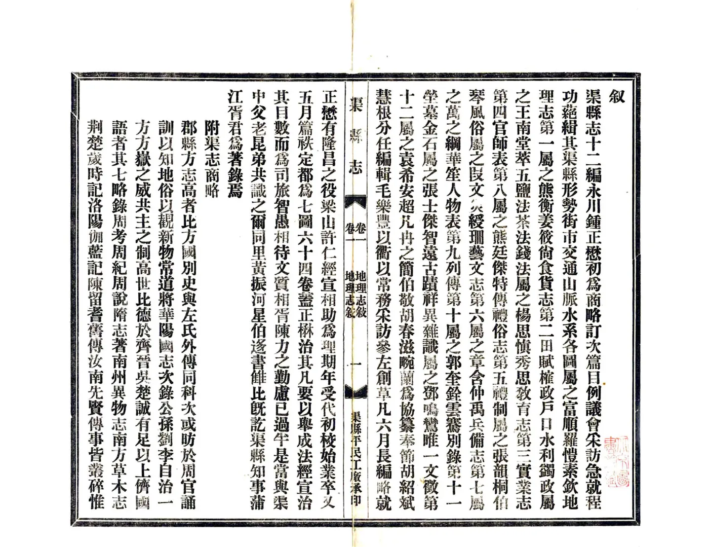 渠县志（民国） 在线预览第2页