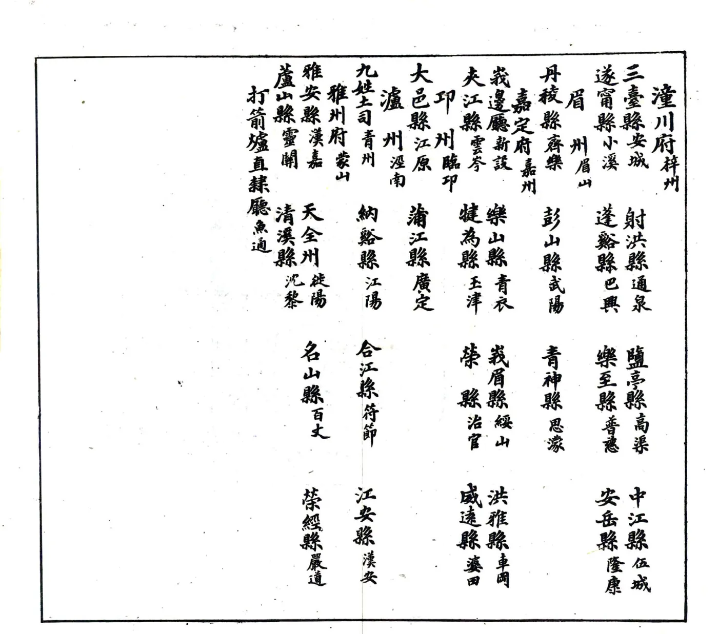 四川省各府直隶厅州图（清末） 在线预览第5页