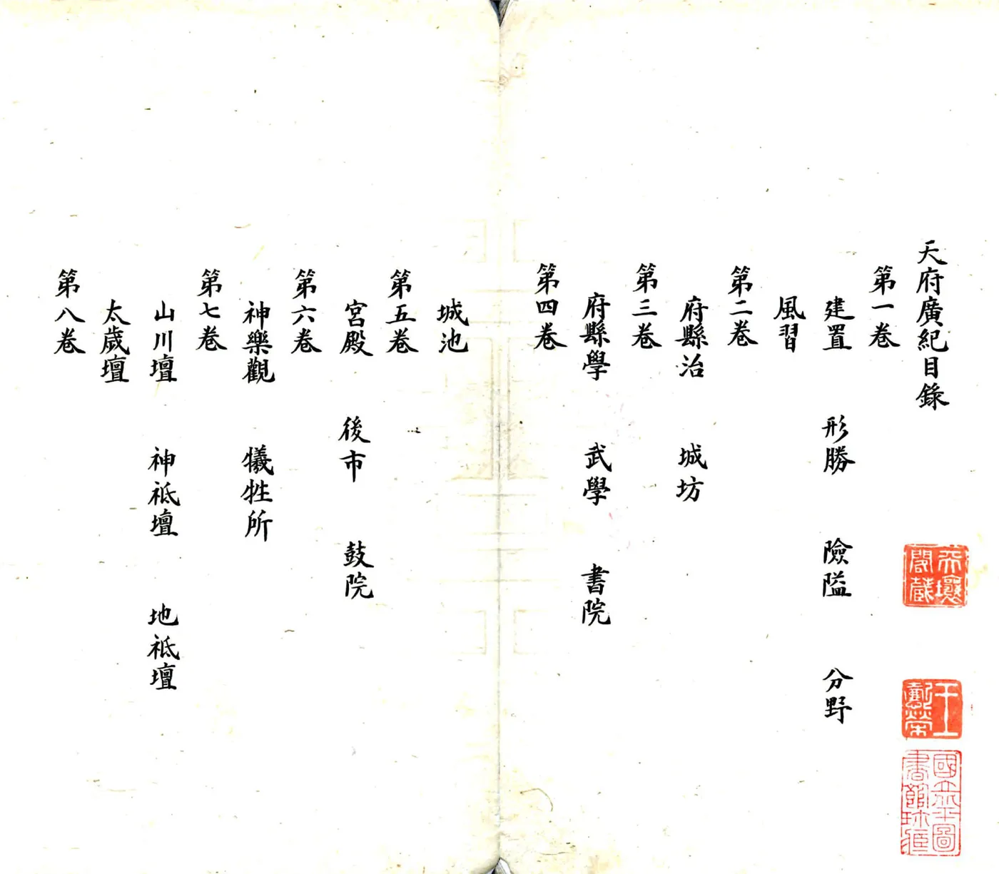 天府广纪（清初抄本） 在线预览第2页