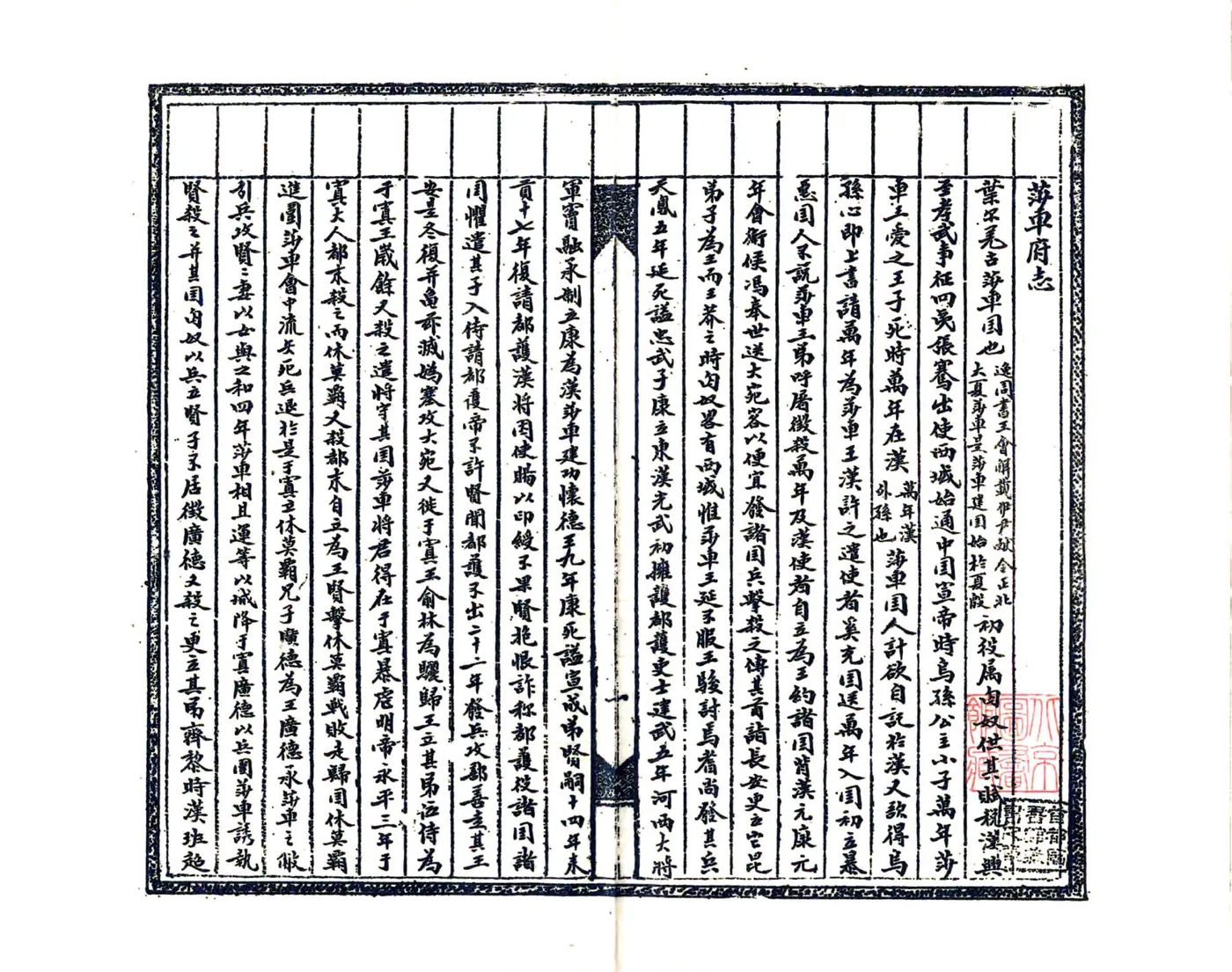 莎车府志（宣统） 在线预览第3页
