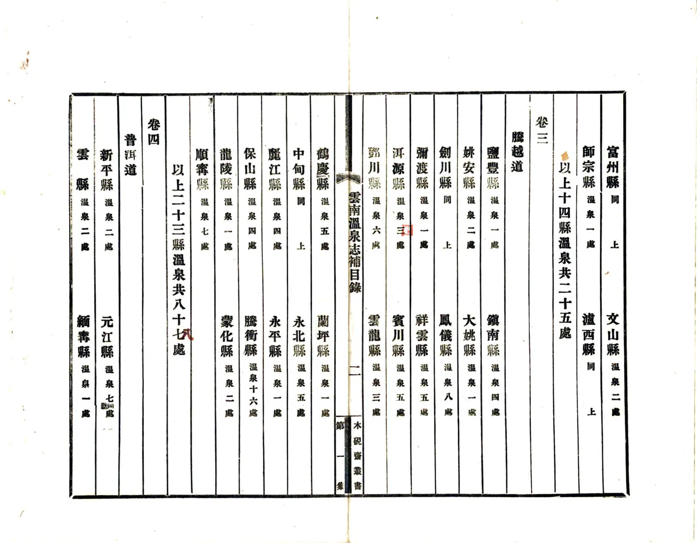云南温泉志补（民国） 在线预览第6页