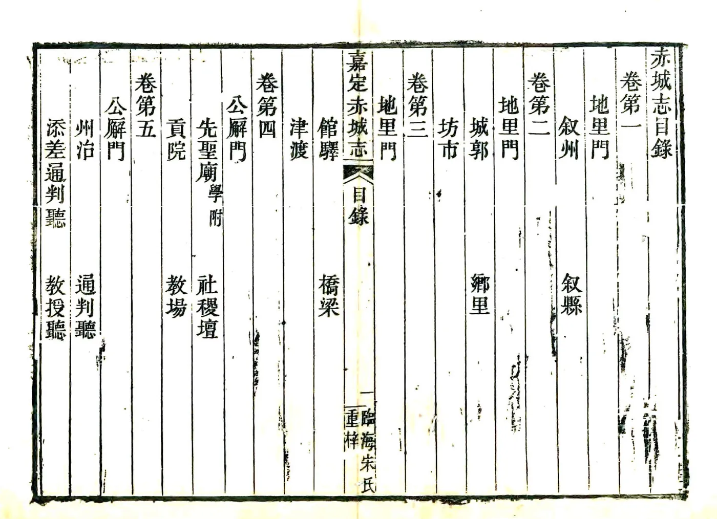 赤城志（嘉定） 在线预览第4页