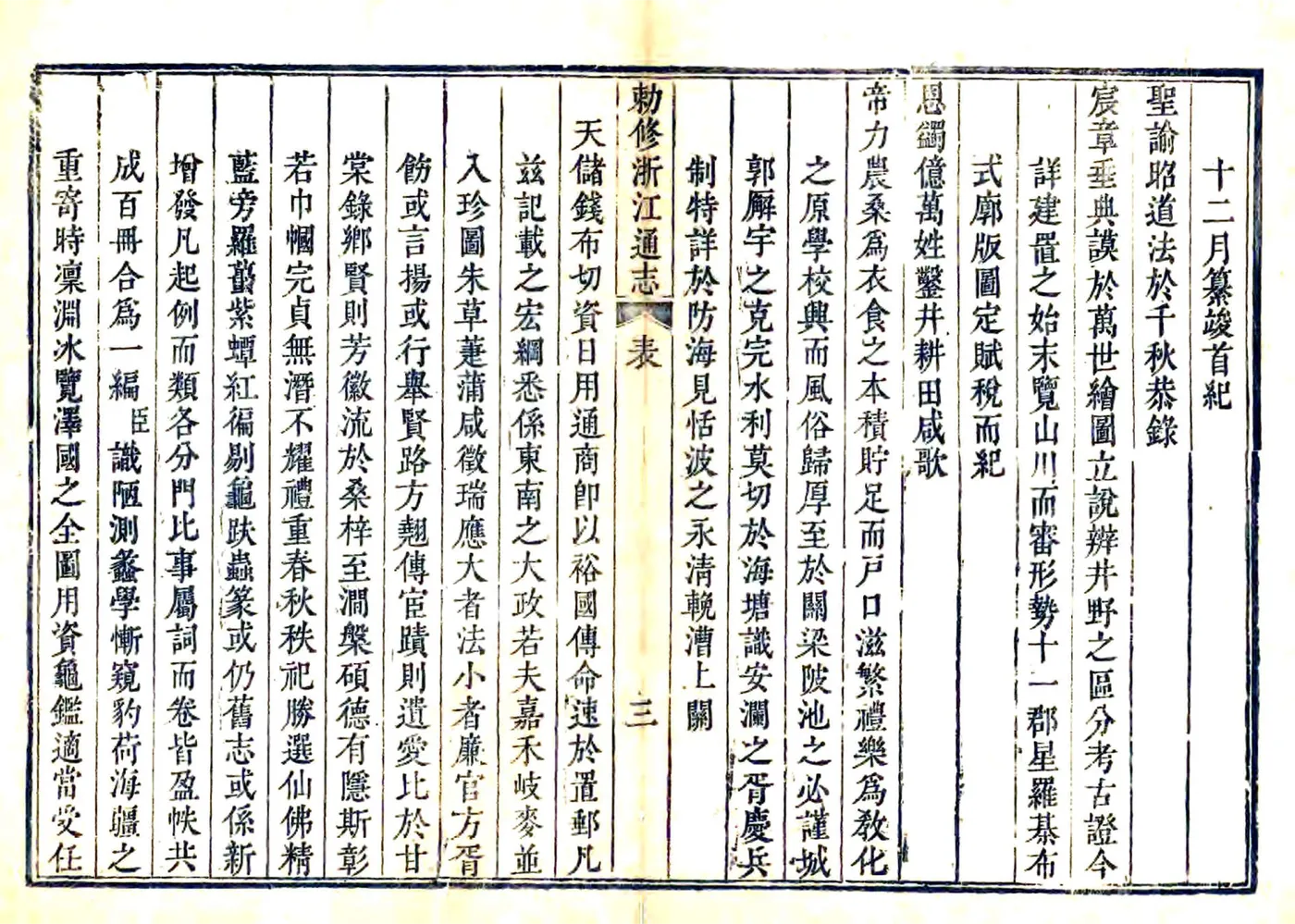 敕修浙江通志（雍正 乾隆刻本）卷首 在线预览第5页